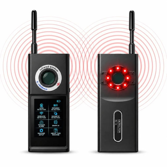 Detector de Microfoane Ascunse, Detectoare GPS iUni F888, Ecran OLED Tactil, Inteligență Artificială, Alarmă Antiefracție 50-8000 Mhz