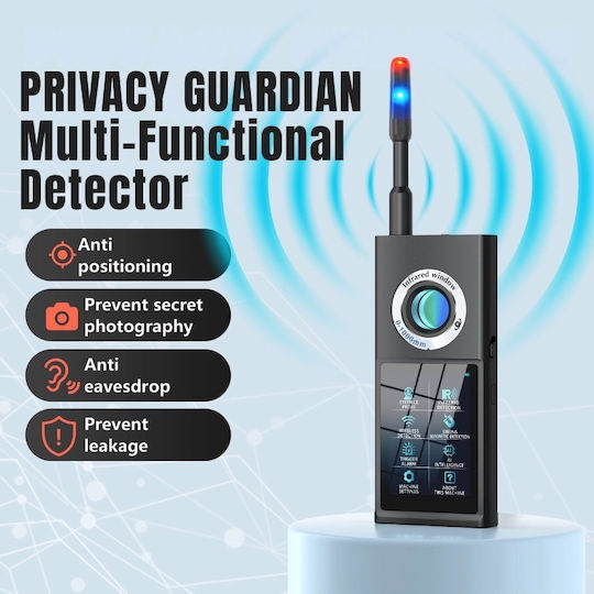 Detector de Microfoane Ascunse, Detectoare GPS iUni F888, Ecran OLED Tactil, Inteligență Artificială, Alarmă Antiefracție 50-8000 Mhz