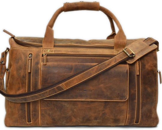 Greenburry Geantă Voiaj Maro din Piele M53xL26xÎ34cm.
