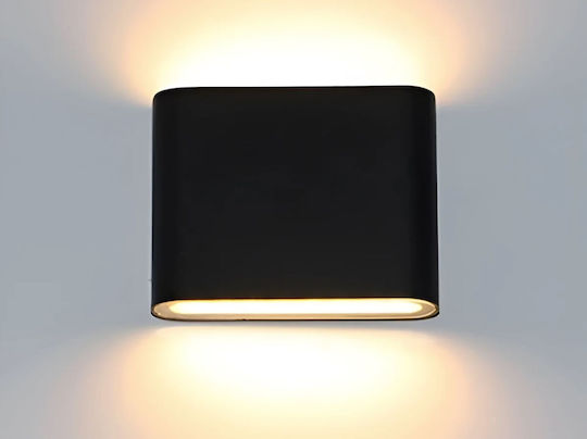 Led Exterior Wall Light C30 6w Power A+ Water Dust Resistant Warm White 3000k Aluminum Black