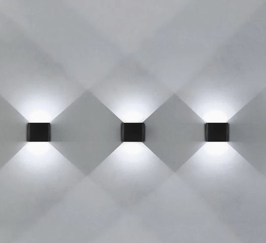 Led Exterior Wall Light C30 6w Power A+ Water Dust Resistant Warm White 3000k Aluminum Black