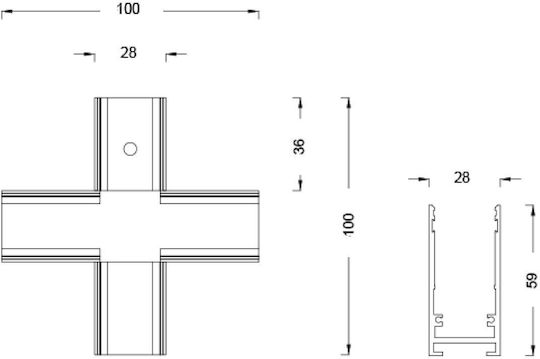 Cross Corner Magnetisches Mini-Oberflächen-Scheinwerfer Schwarz Sandy 1 Stück