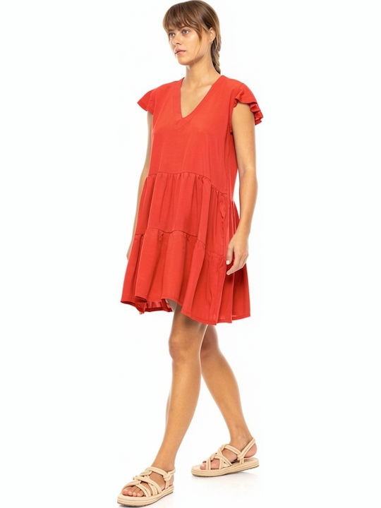 Pink Label Feminin Rochie de Plajă Red