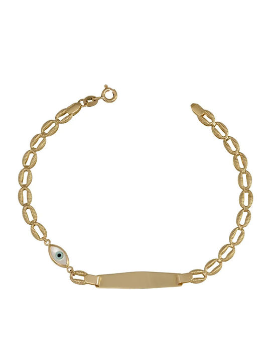 Damentäto-Armband Mit Auge-Design Aus 9K Gold