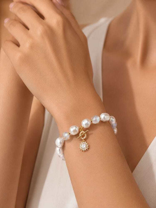 Liva Fashion Women's Bracelet with Pearls 16cm