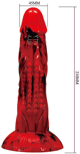 Power Monsters Dildo With Suction Cup Red