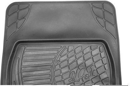 Rubber Car Mats 4 Pieces Black Universal