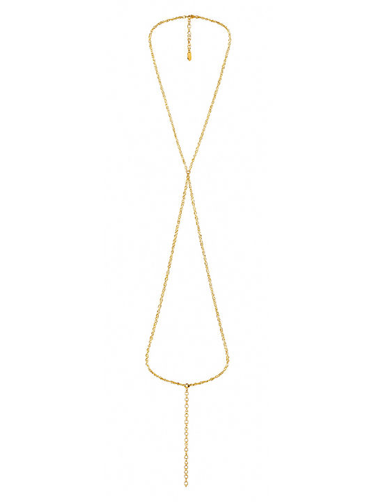 Theodora's Jewellery Kette Körper Spirale aus Rostfreiem Stahl Vergoldet JT-AM081-Gold Theodora's Jewellery Kette Körper Spirale aus Rostfreiem Stahl Vergoldet JT-AM081-Gold
