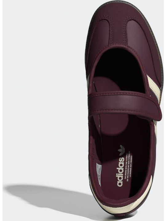 adidas Samba Jane Damen Sneakers Maroon Cream Weiß adidas Samba Jane Damen Sneakers Maroon Cream Weiß