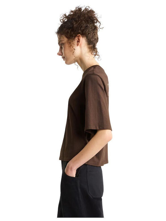 Damen T-Shirt Wandern Braune