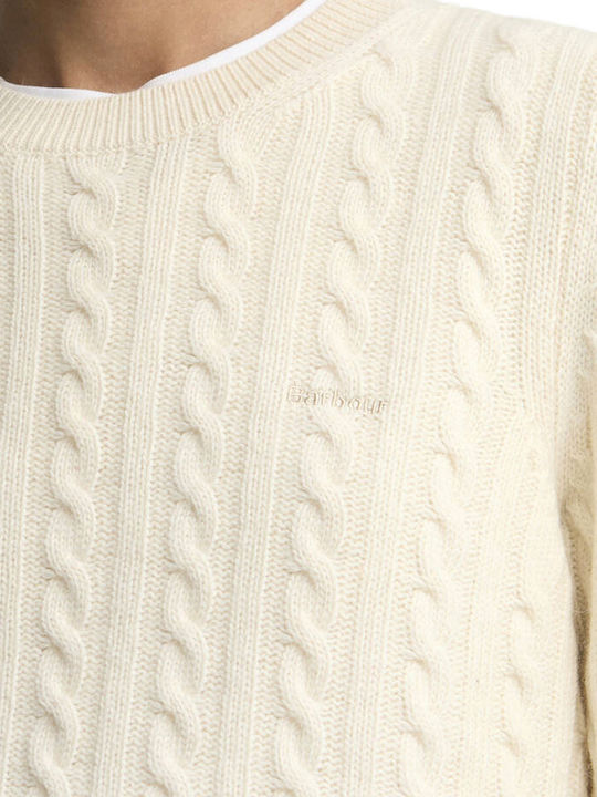 Damen Pullover Wolle Creme