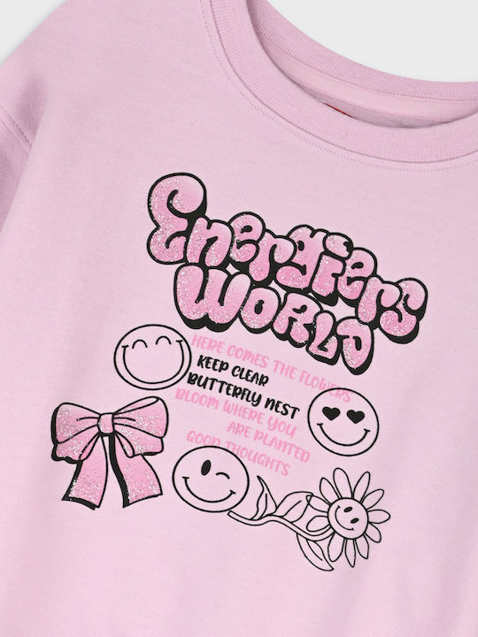 Kinder Sweatpants Set Flieder