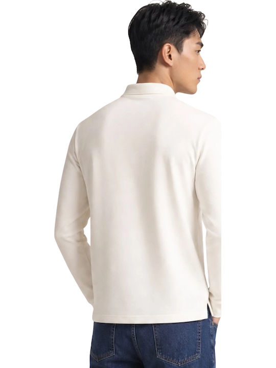 Tommy Hilfiger Polo Long Sleeve Ecru
