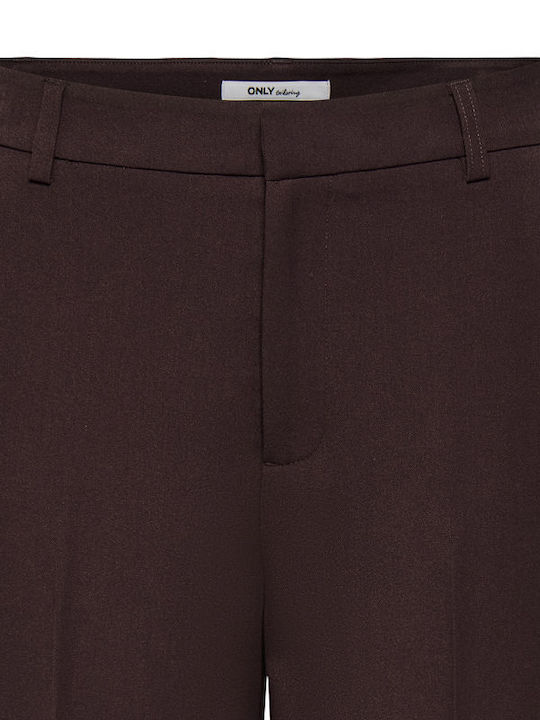 Only Women's Fabric Trousers Purple