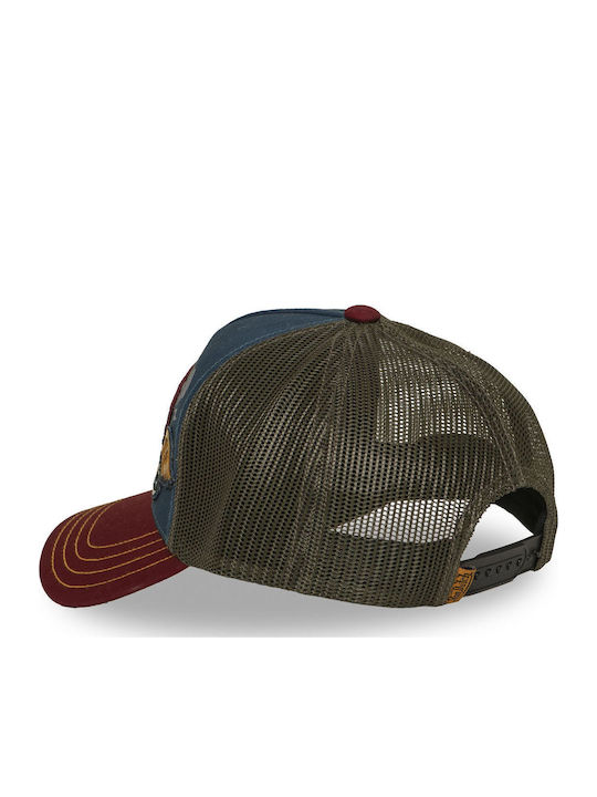 Patches Burgundy Navy Trucker Cap Von Dutch