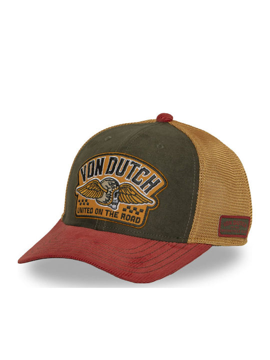 Von Dutch Unisex Καπελο Trucker Πορτοκαλι Λαδι Vd 1 Cs Sem 19-olive Orange