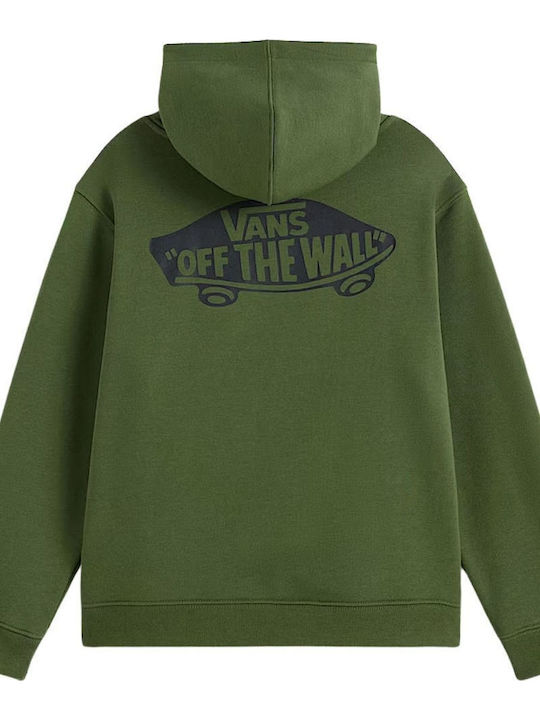 Fleece Kids Sweatshirt With Hood And Pockets Green