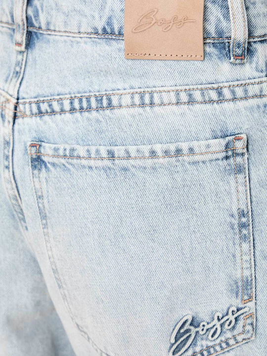 Damen Jeans Hosen Mit Rissen In Entspannte Passform
