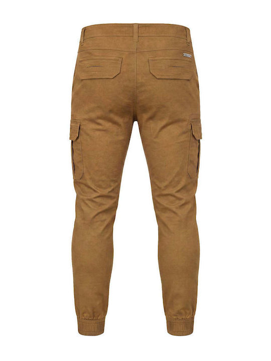 Pantaloni Cargo Elastic În Croială Regular Maro