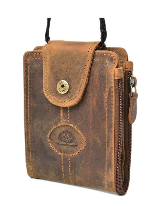 Geantă bărbătească de umăr / tip crossbody din piele maro