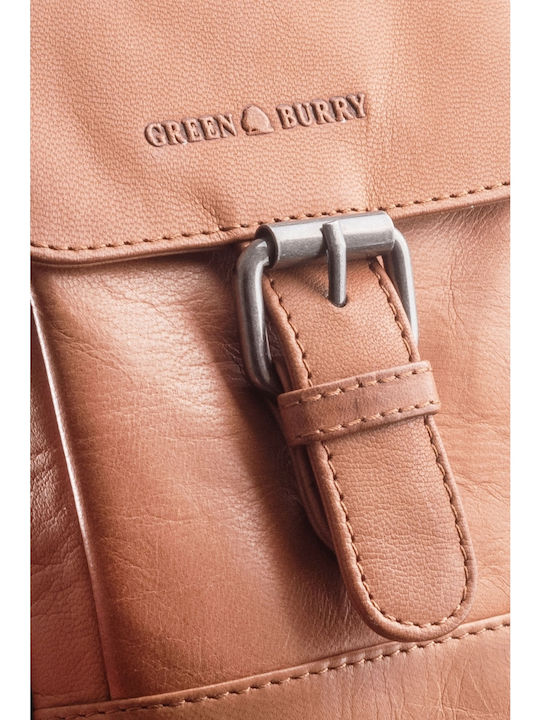 Geantă bărbătească de umăr / crossbody din piele Bej