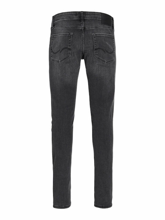 Glenn Men's Elastic Slim Fit Black Jeans Pants