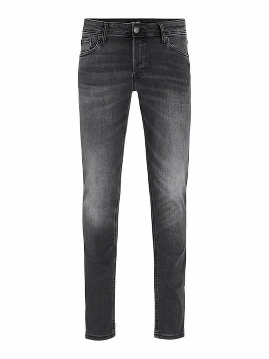 Glenn Men's Elastic Slim Fit Black Jeans Pants