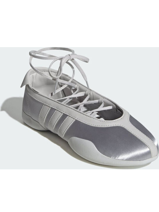 Damen Ballerinas in Silber Farbe