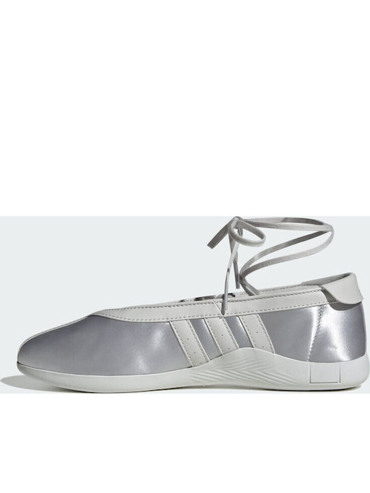 Damen Ballerinas in Silber Farbe