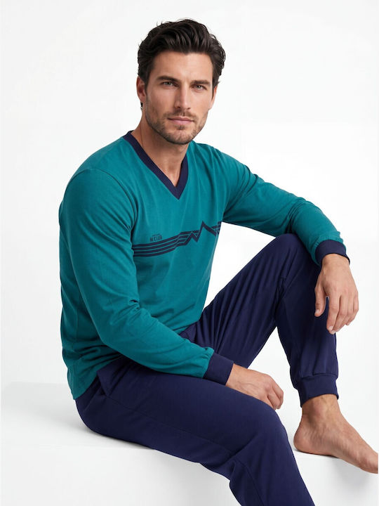 Nina Club Summer Men's Pyjamas Petrol Blue