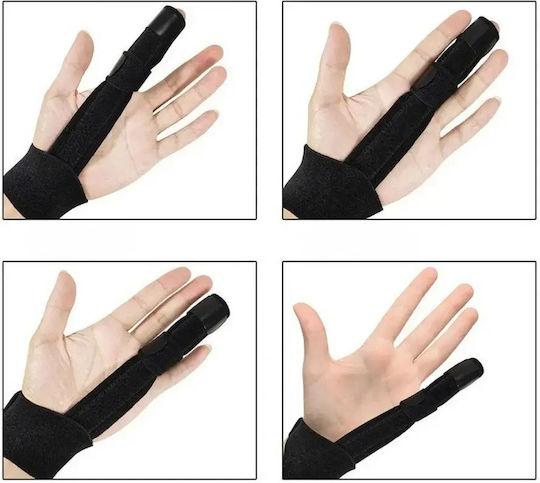 Verk Group Verstellbarer Fingerorthese 24cm in Schwarz