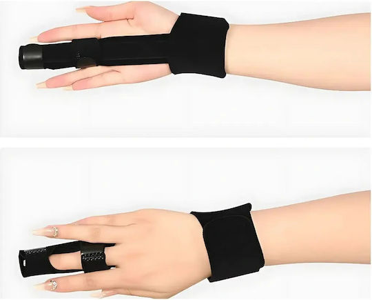 Verk Group Verstellbarer Fingerorthese 24cm in Schwarz