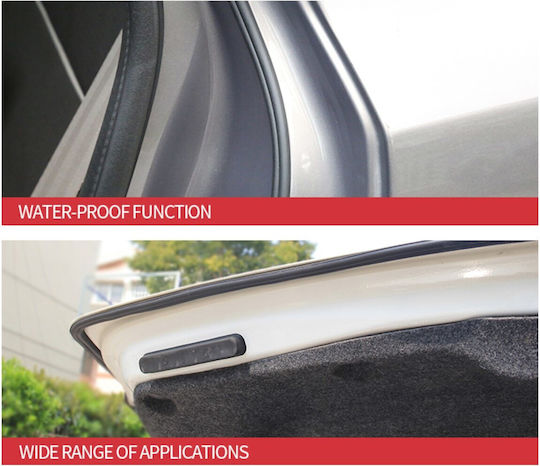 Universal Car Weatherstrip Roll Profile B Self-adhesive Length 4.3m