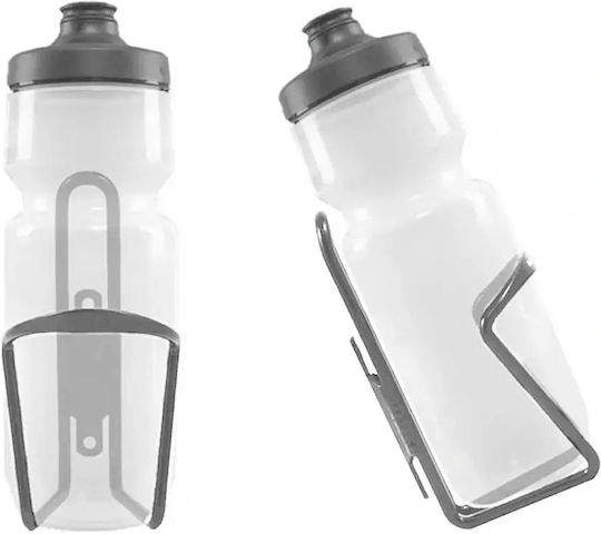 Suport pentru Bidon de Bicicletă din Aluminiu Universal Argintiu pentru Sticle Până la 1.5l