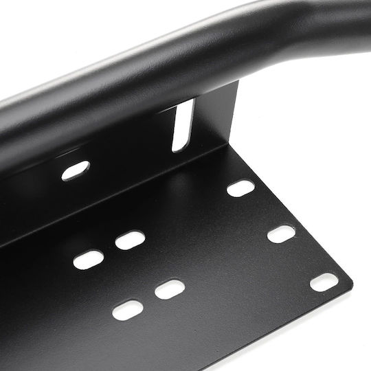 Suport Plăcuță Licență Bullbar Din Aluminiu Vopsit Cu Acoperire Electrostatică Proiector Pentru Vehicule Off-road Culoare Neagră