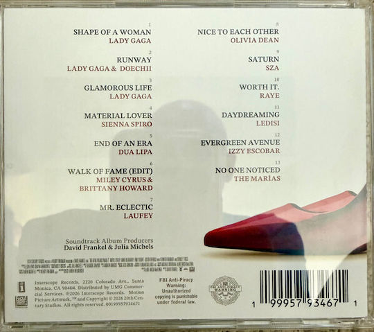 Various Devil Wears Prada 2 Music From Motion Picture Cd