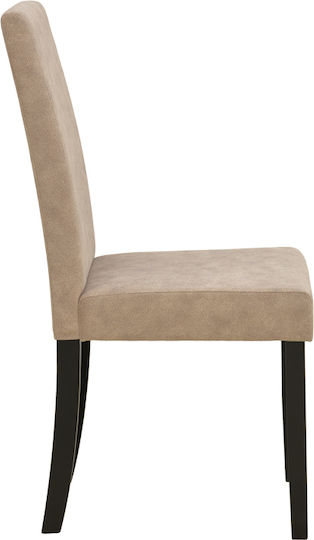 Zeben Dining Chairs with Fabric Upholstery Beige 2 pcs 43.5x55.5x93.5cm