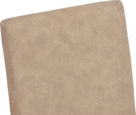 Zeben Dining Chairs with Fabric Upholstery Beige 2 pcs 43.5x55.5x93.5cm