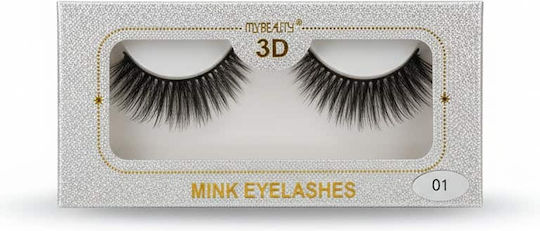 Gene false 3D Strip Lashes Mink 02