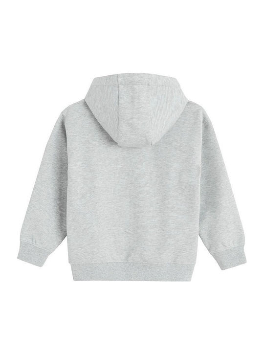 Kinder-Sweatshirt Strickjacke Grau