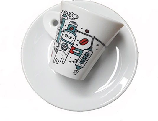 Gusto Gusto Espresso Tasse aus Porzellan Weiß 452ESP0708