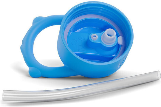 Affenzahn Plastic Kids Water Bottle with Straw Non Spill Unbelievable Underwater World 430ml