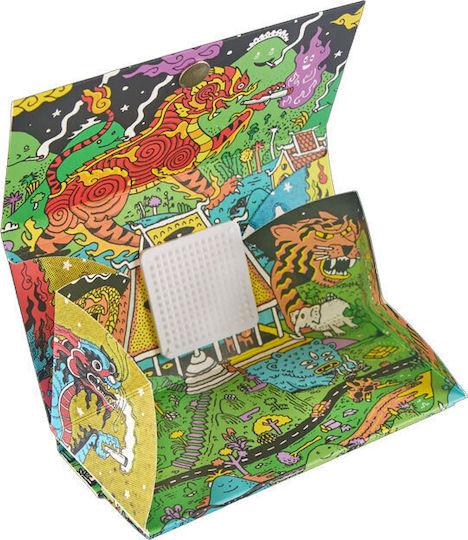 Slim Jim xJacob Edition Hârtii De Rulat Țigarete Slim King Size Slim Cu Hârtie De Țigări 32 Foi De Hârtie 1 Buc + Tavă și Grinder
