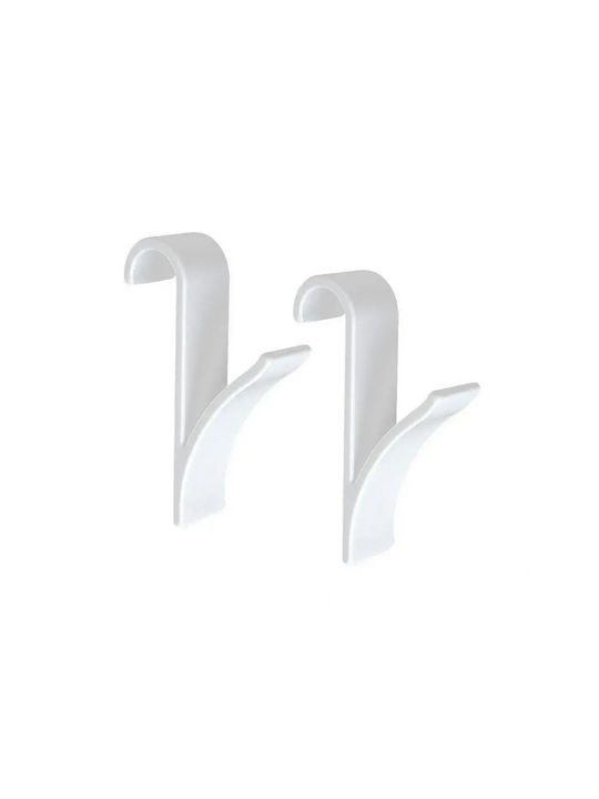 Verk Group Double Bathroom Hook with Screws Silver