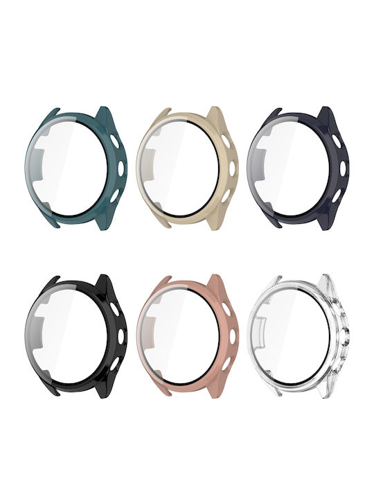 Garmin Forerunner 165 Pc + Tempered Film Carcasă Protectoare Integrată Pentru Ceas Roz