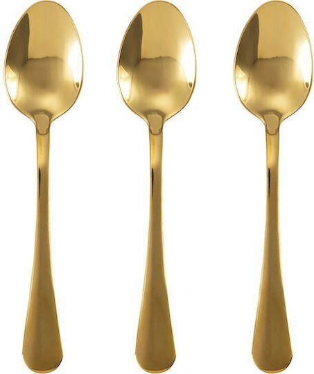 Bialetti Set Linguri Cafea/Taie Inoxidabile Aurii 4 Bucăți