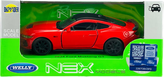 Welly 2024 Ford Mustang Gt Κοκκινο 1:34 43836