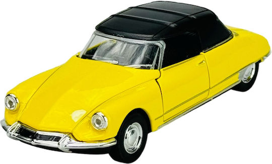 Welly Old Timer Citroen Ds 19 Cabriolet Galben Cu Acoperiș 1:34 42398