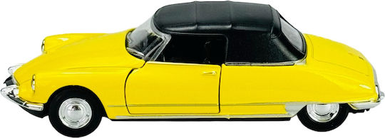 Welly Old Timer Citroen Ds 19 Cabriolet Galben Cu Acoperiș 1:34 42398