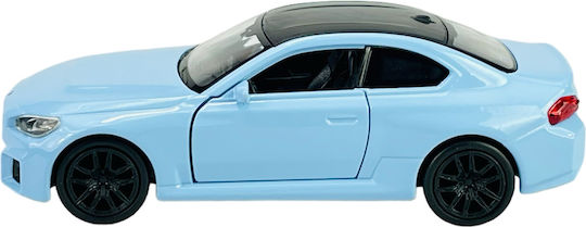 Welly BMW M2 G87 Statische Modelle Mit Klebstoff und Farben Blau Maßstab 1:34 43833